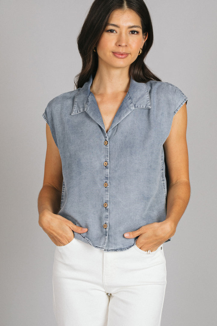 Wren Collared Button Down Top