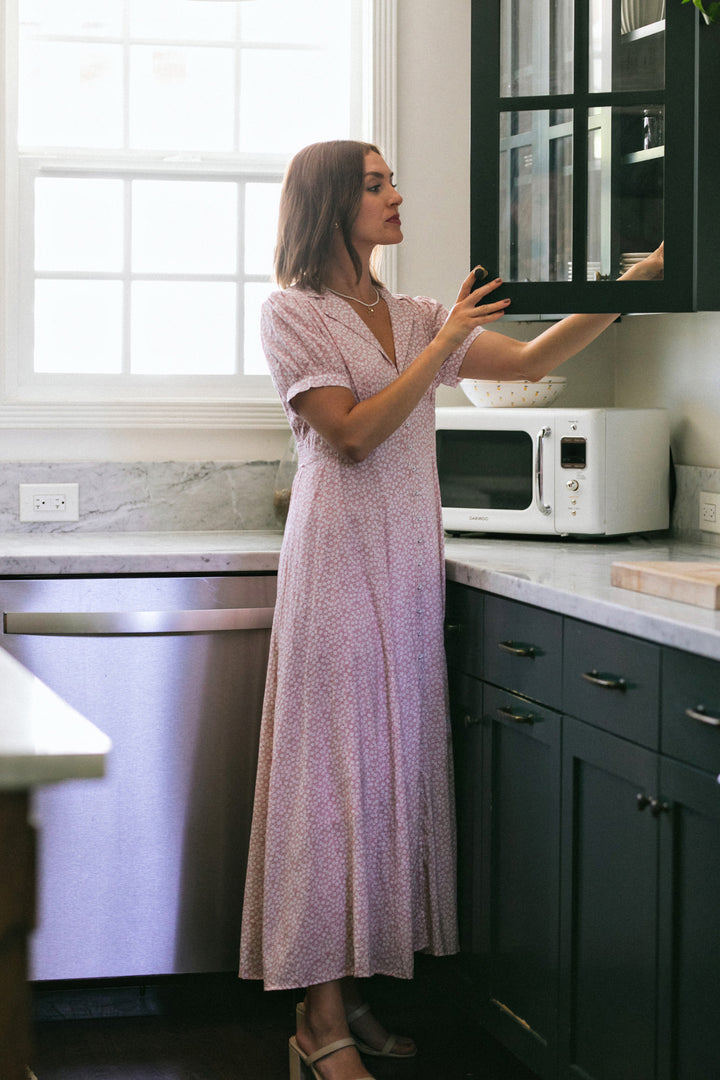 Elise Collared Floral Dress