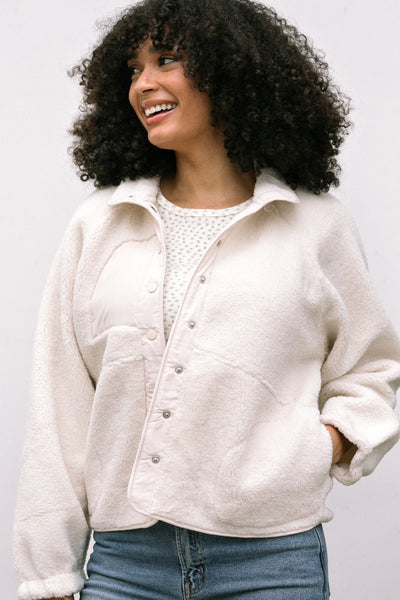 Bryce Snap Fleece Jacket - Morning Lavender Boutique Outerwear