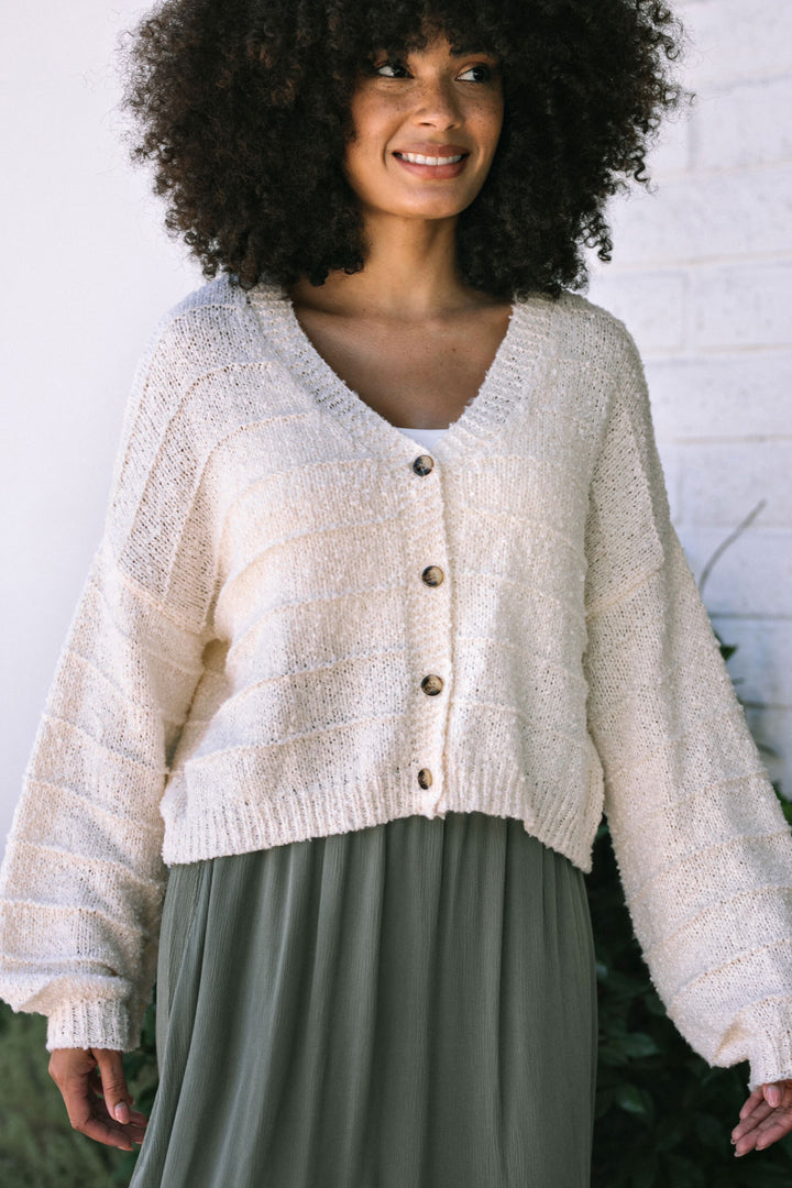 Bria Buttoned Knit Cardigan