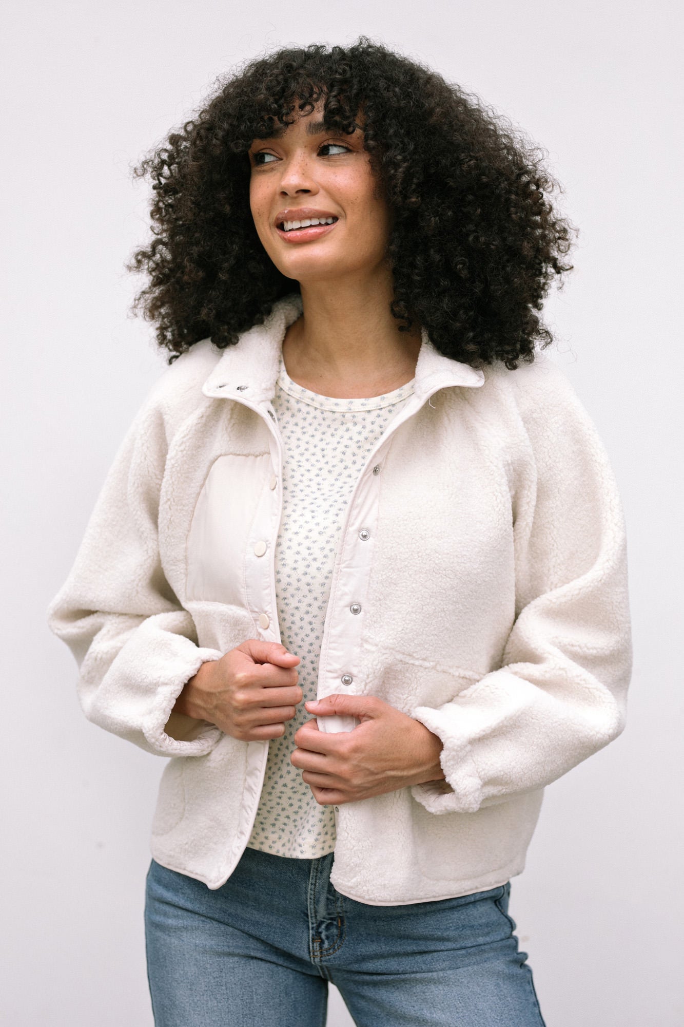 Bryce Snap Fleece Jacket - Morning Lavender Boutique Outerwear