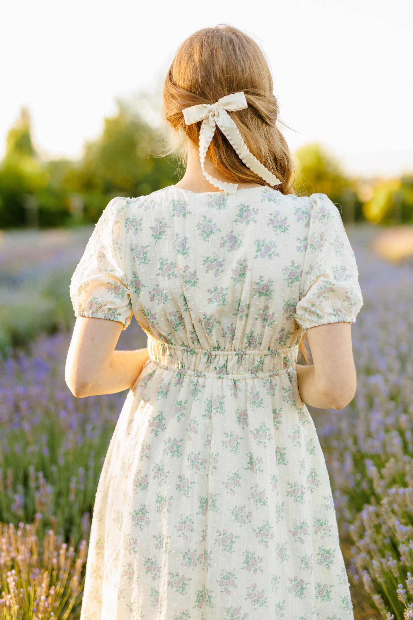 Alexandra Puff Sleeve Dress - Morning Lavender Boutique Dresses