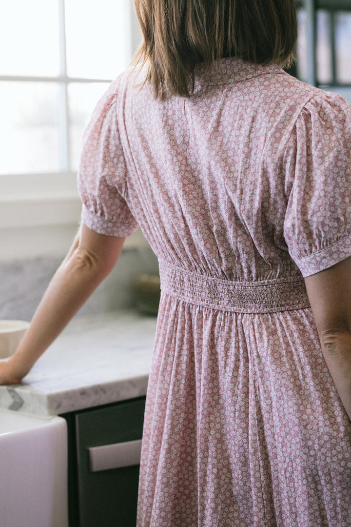 Elise Collared Floral Dress