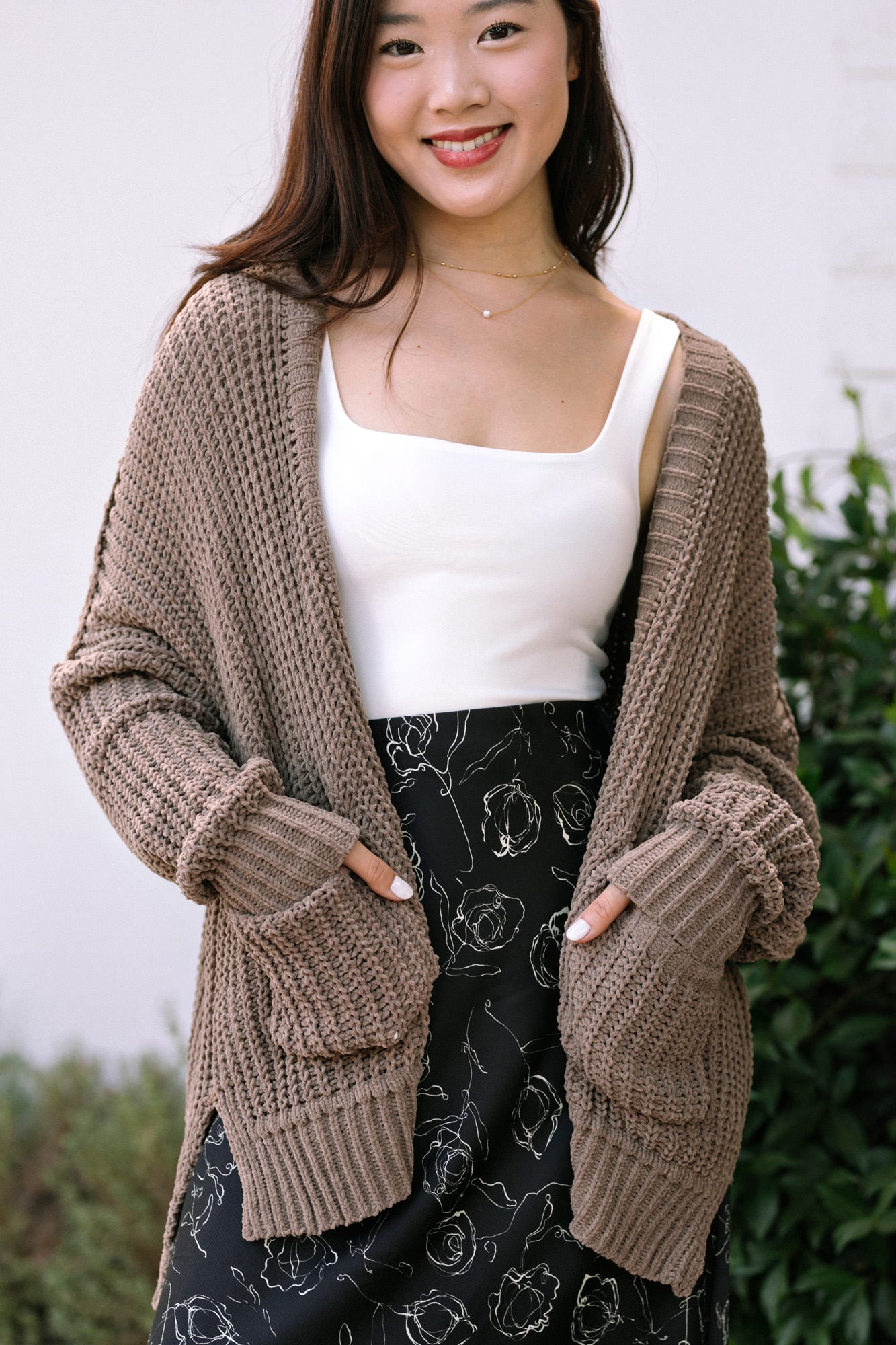 Arlo Pocket Knit Cardigan - Morning Lavender Boutique Cardigans