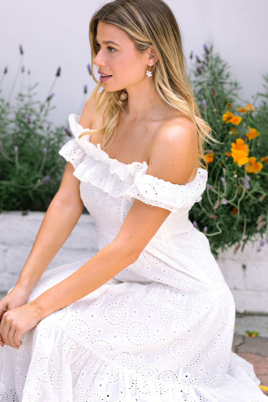 white eyelet dress zara Womens Off The Shoulder Cotton Size Medium romantic texture of traditional eyelet embroidery with a modern Zara | Dresses | Zara