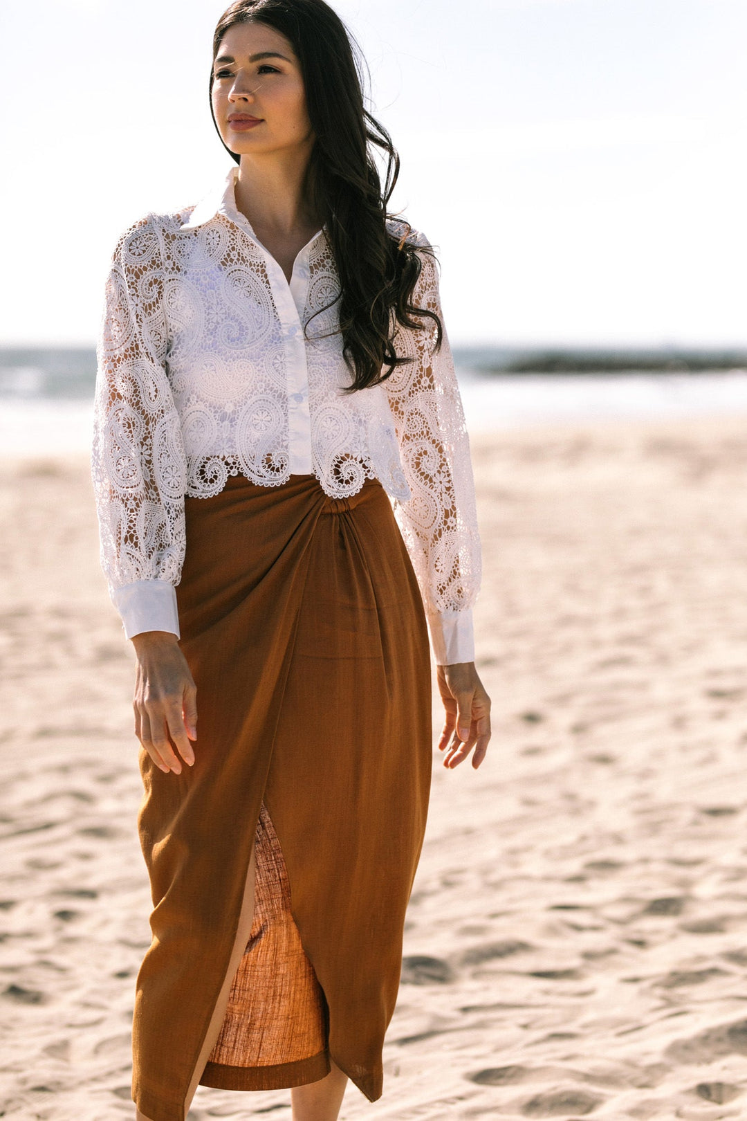 Addie Lace Buttoned Shirt