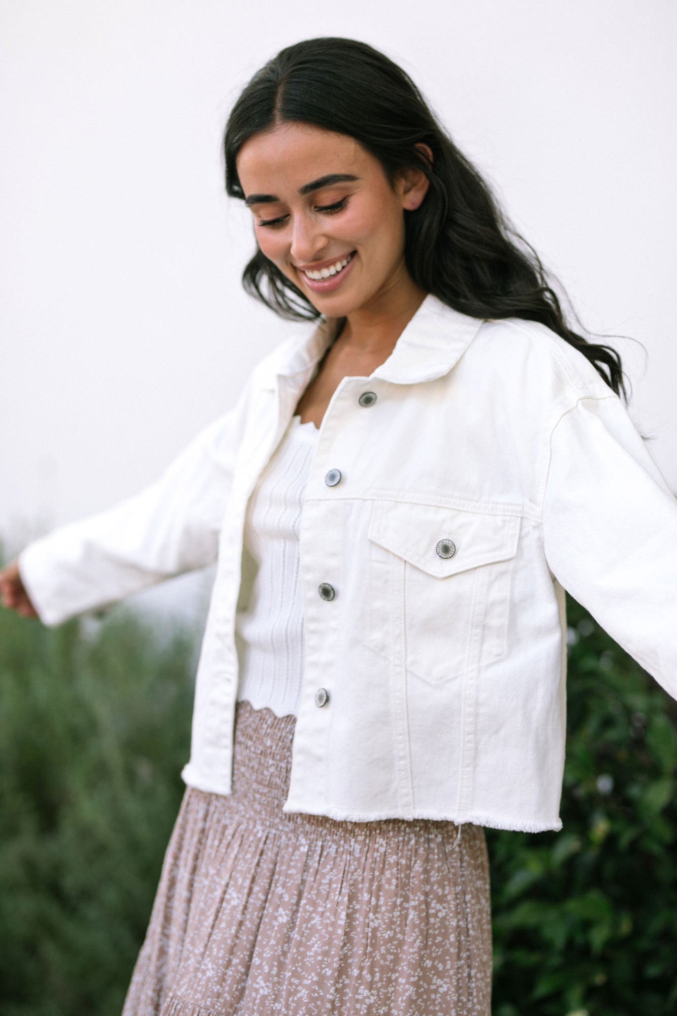 Lavender denim outlet jacket