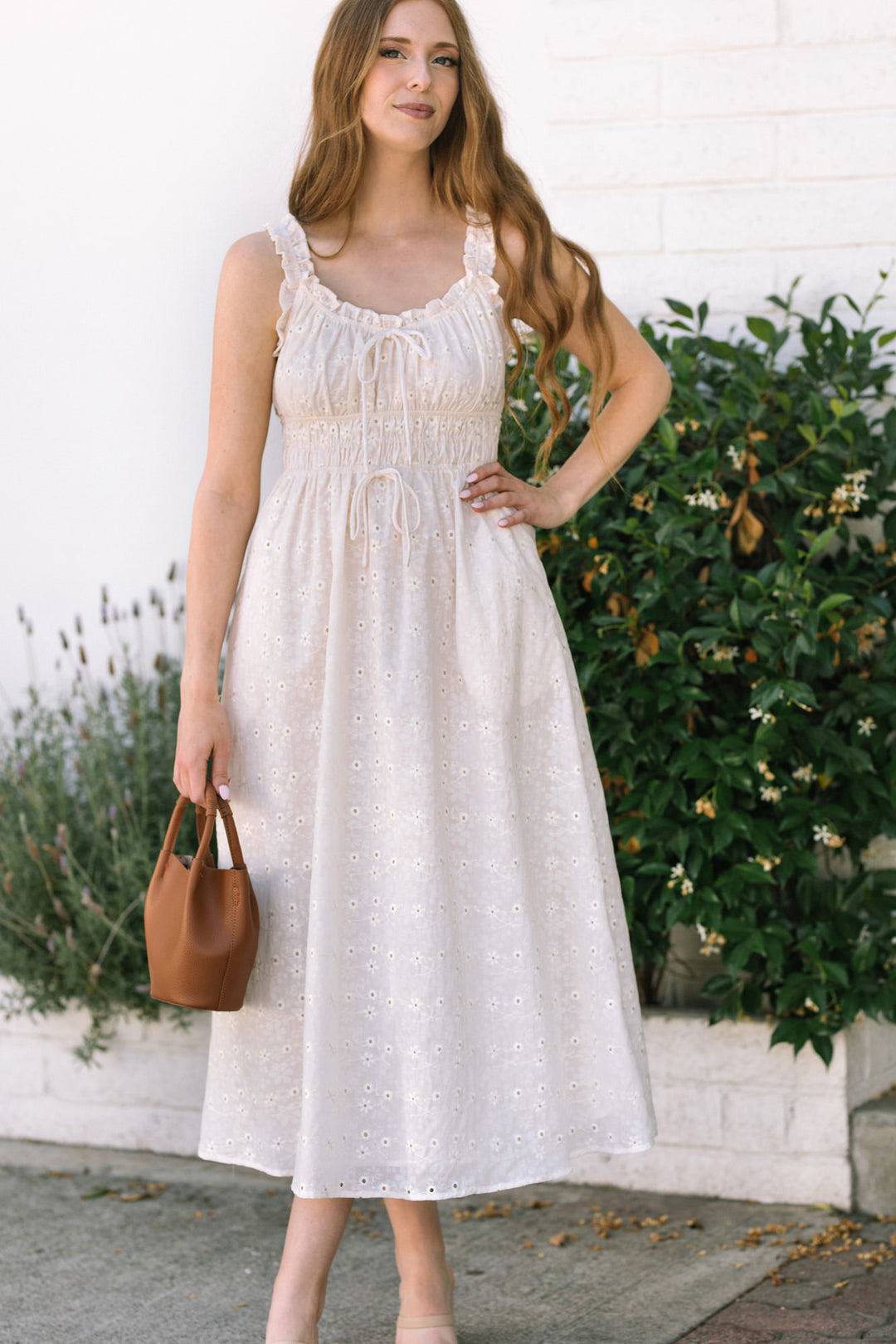 Camille Bow Midi Dress