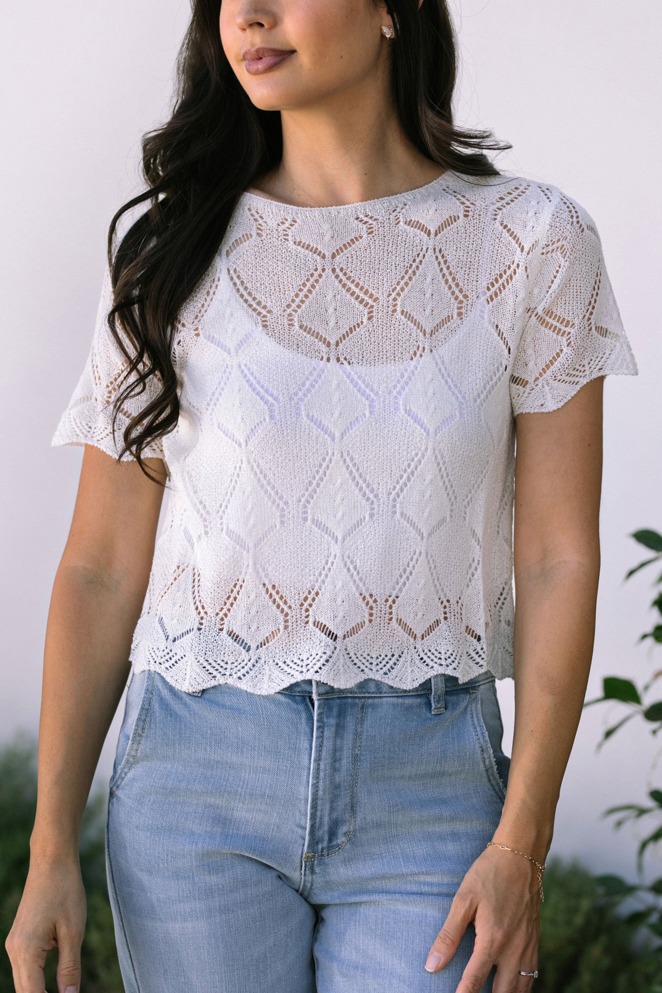 Carmela Sheer Knit Top