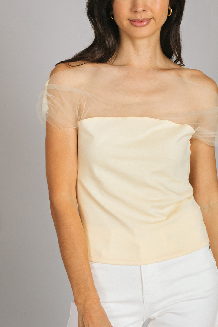 Kaia Mesh Knit Top