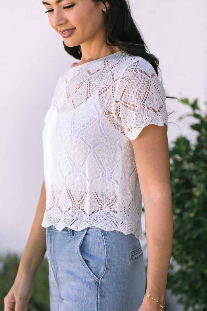 Carmela Sheer Knit Top