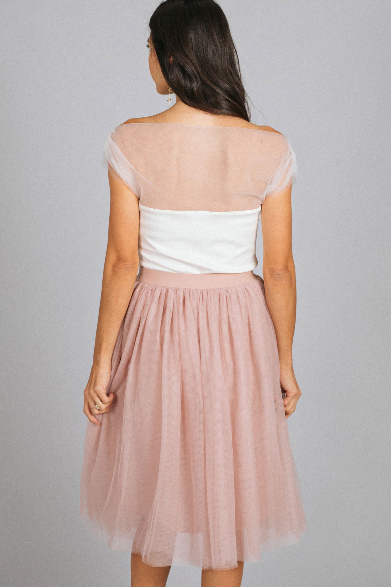 Kaia Mesh Knit Top - Morning Lavender Boutique Tops