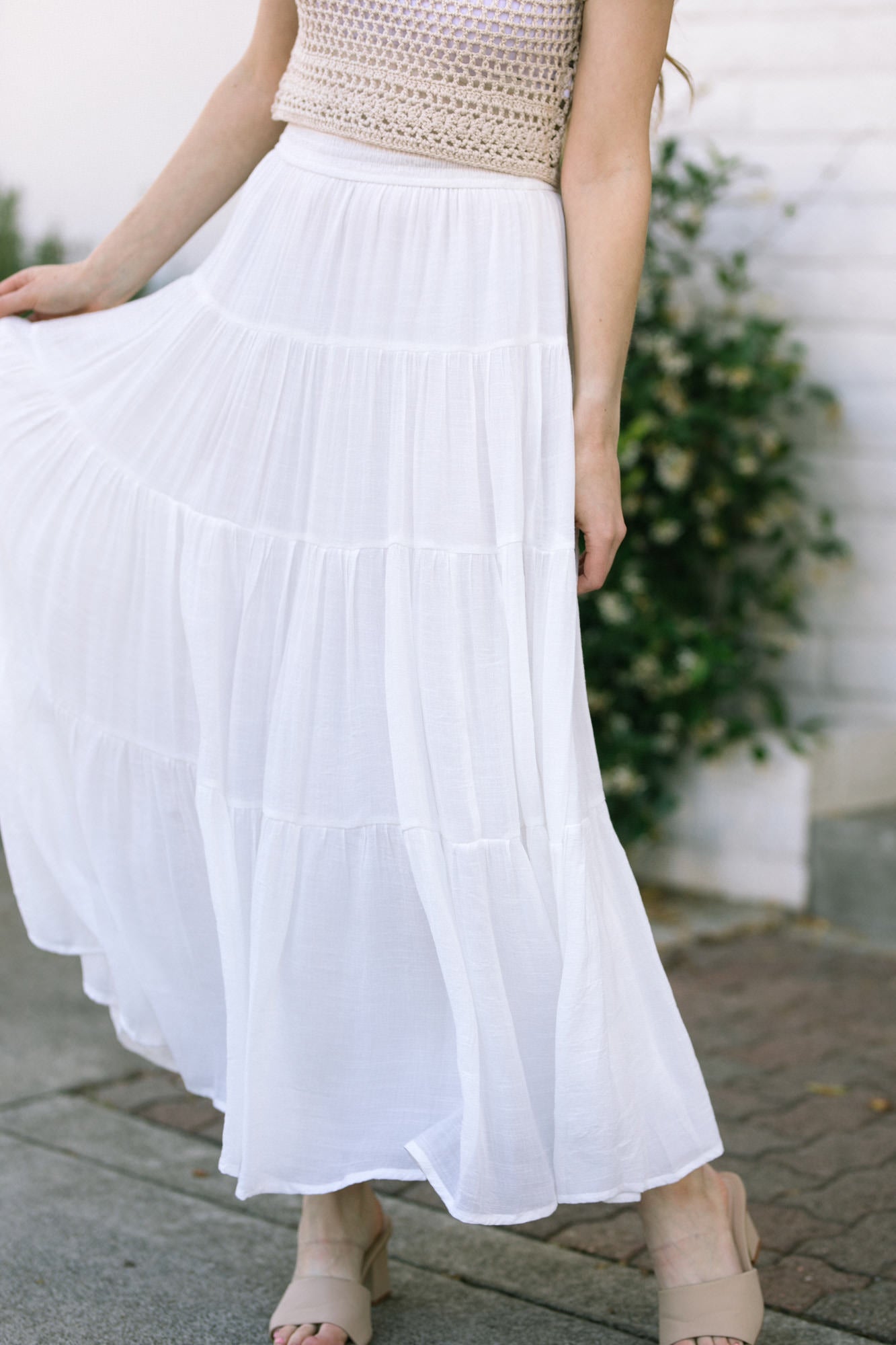 White flowy skirt near me sale