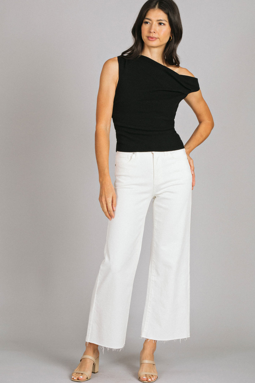 Leah Slim Wide Leg Jeans