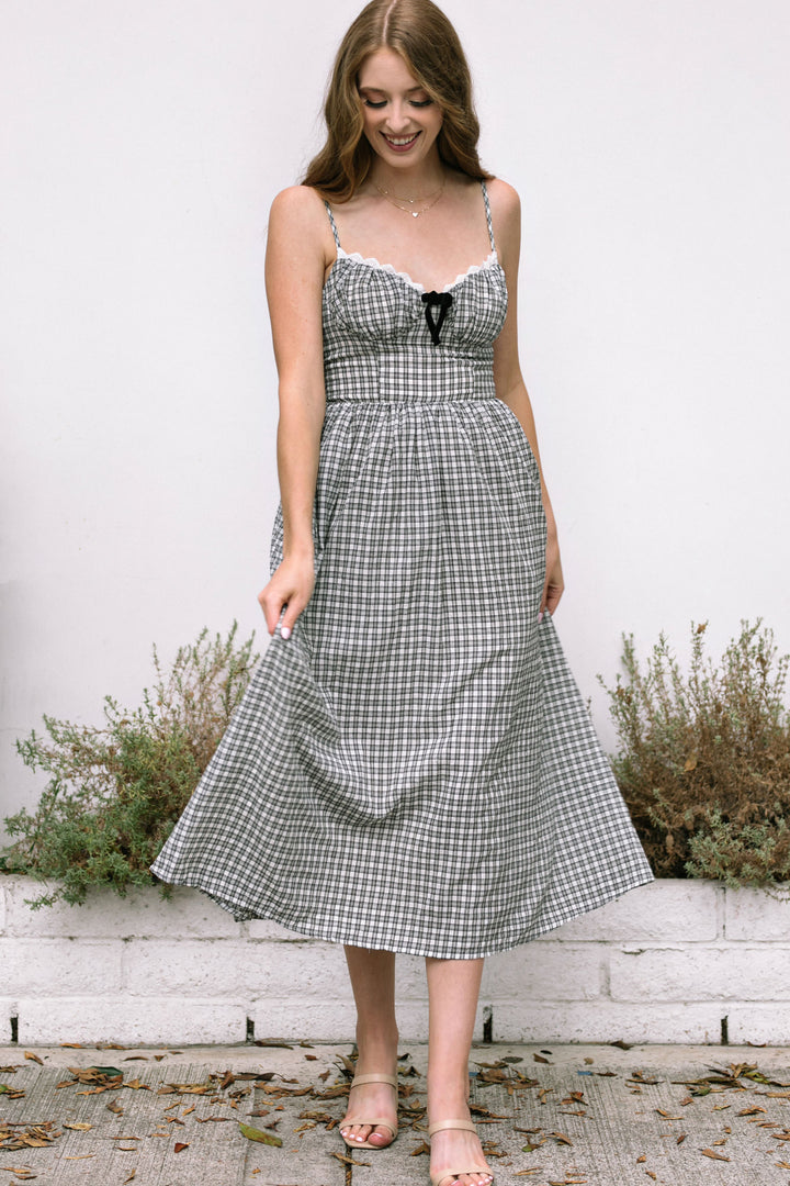 Gia Plaid Sweetheart Dress