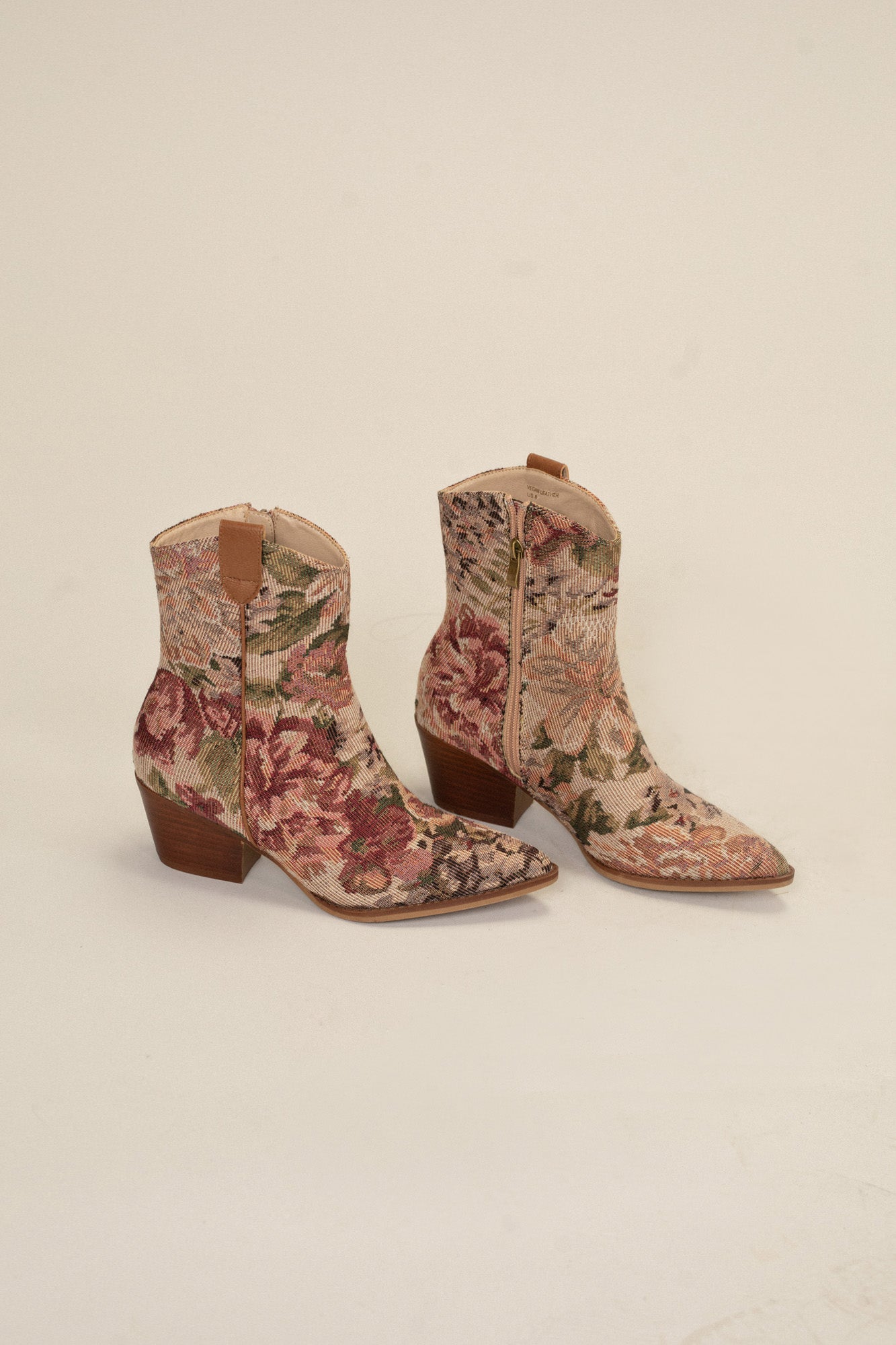 Karina Floral Tapestry Bootie - Morning Lavender Boutique Shoes