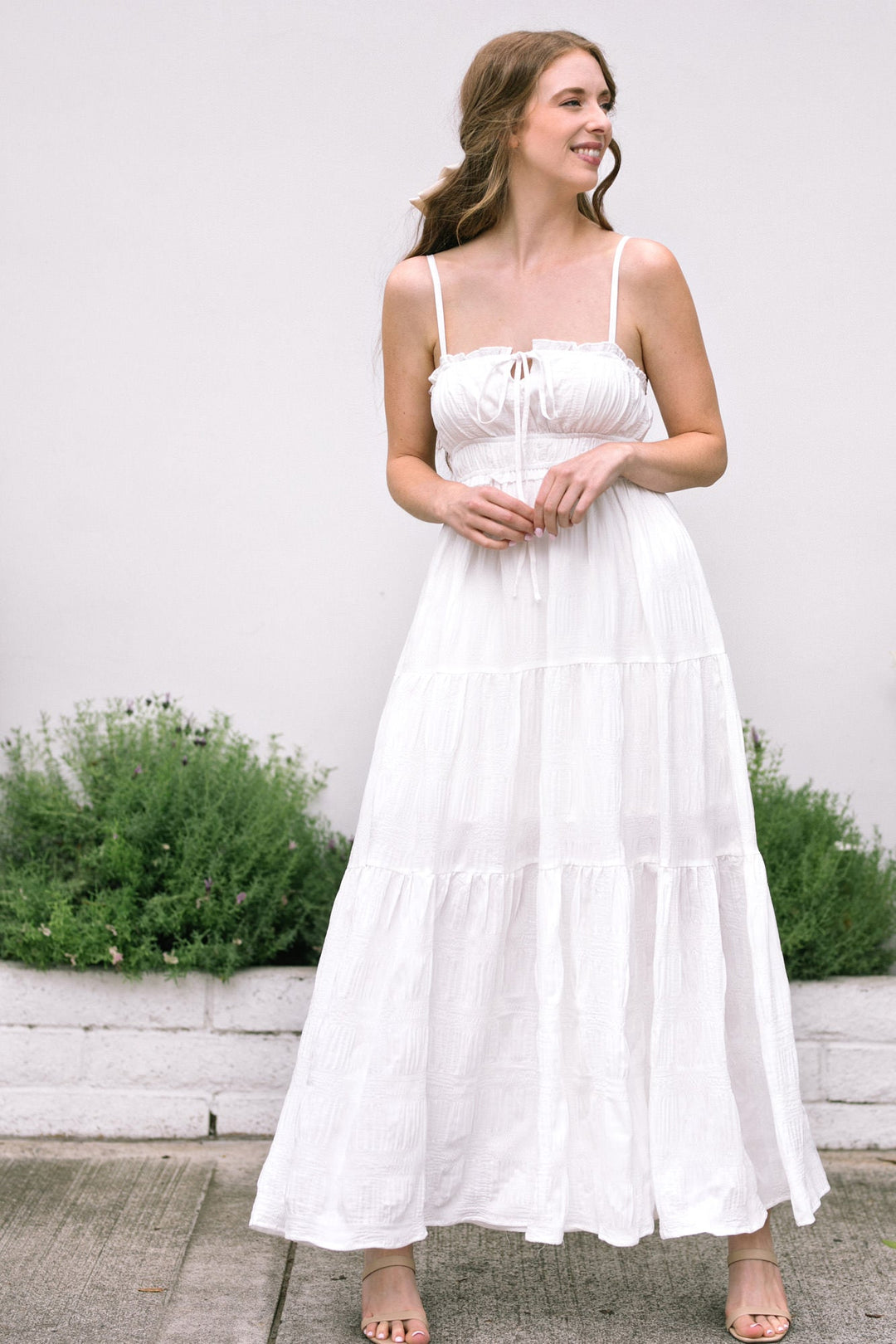 Gracie Crinkled Maxi Dress Morning Lavender Boutique Dresses