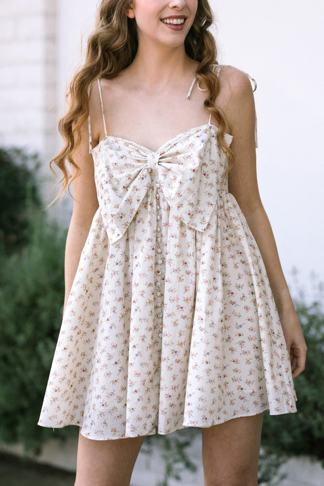 Eleanor Bow Mini Dress
