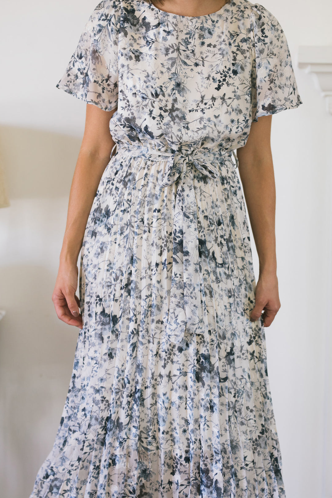 Julien Pleated Floral Dress