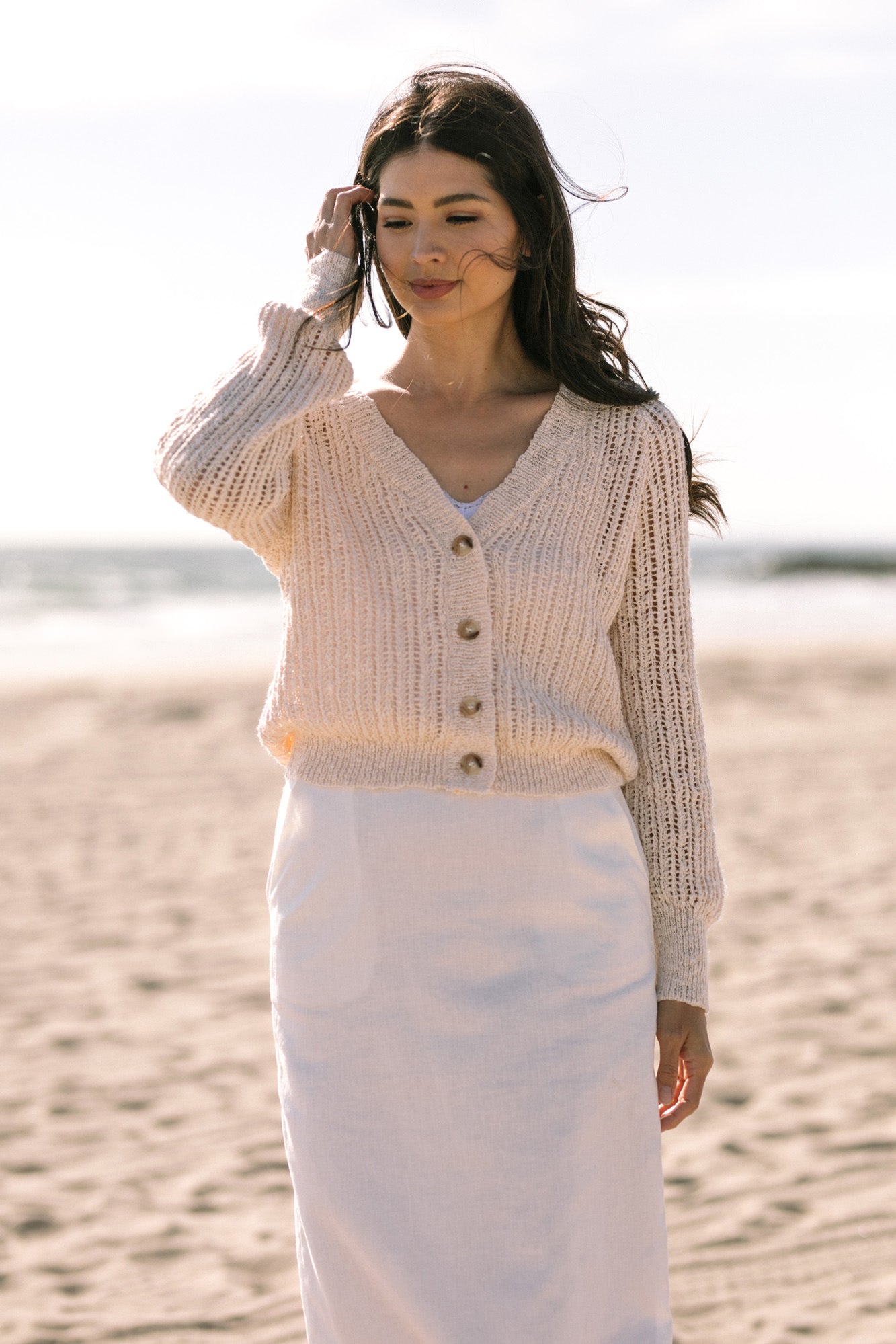 Brandy Buttoned Knit Cardigan