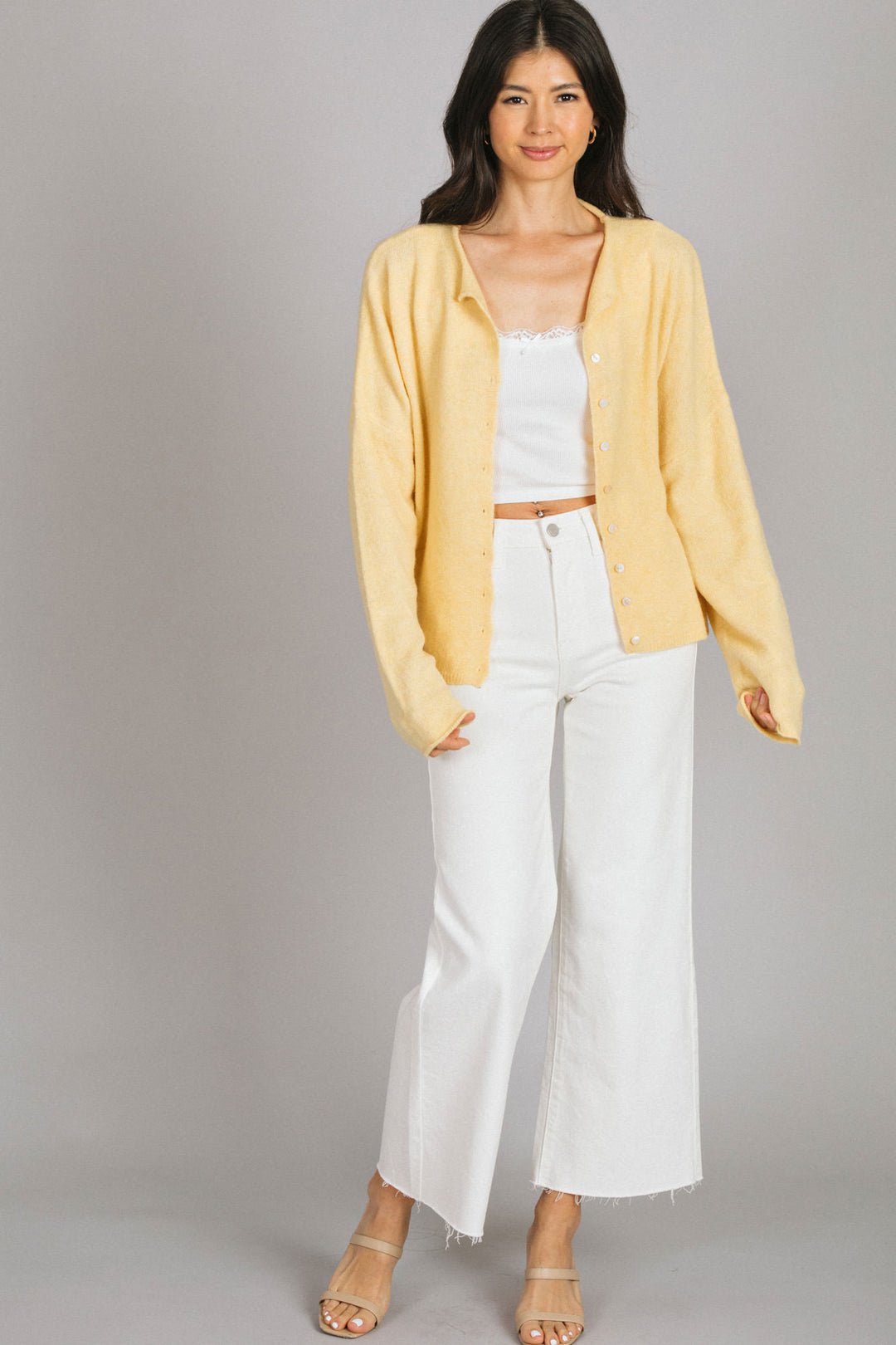 Tristen Buttoned Knit Cardigan