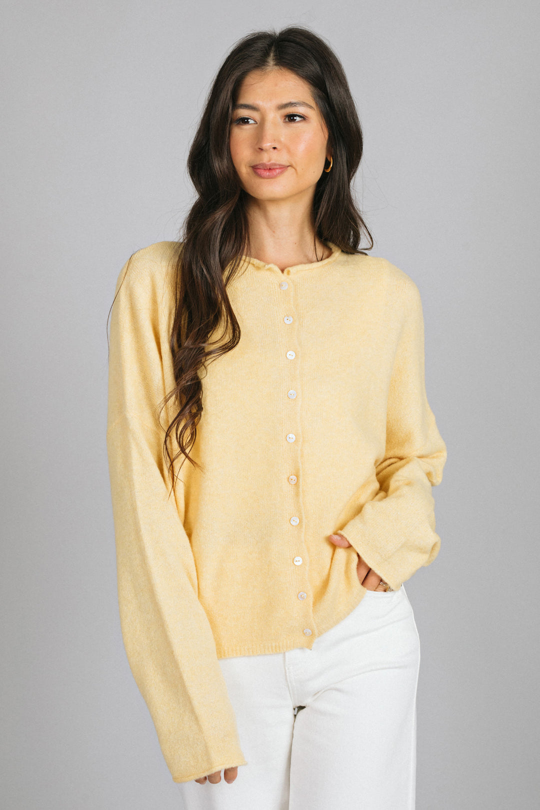 Tristen Buttoned Knit Cardigan