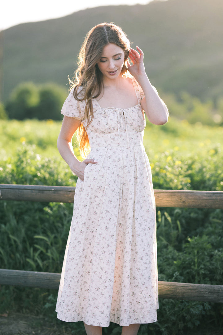 Fatima Floral Sweetheart Dress