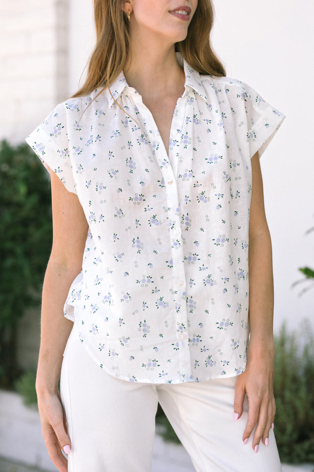 Izzy Floral Buttoned Top