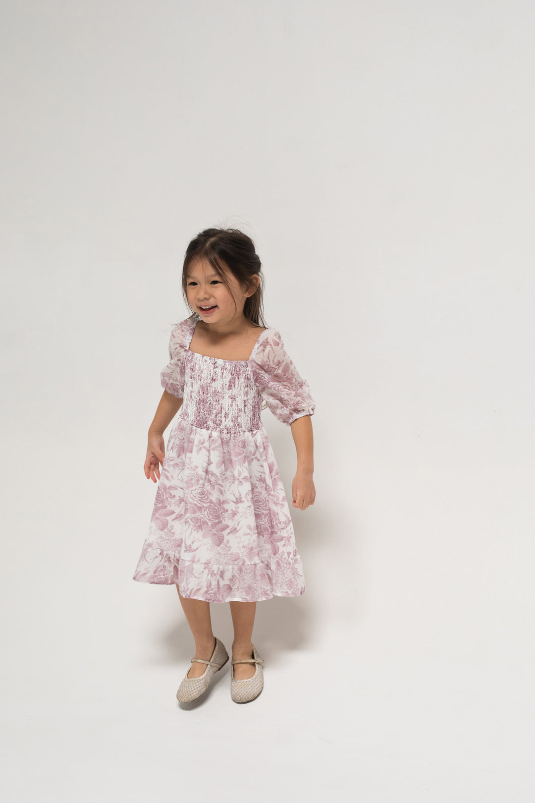 Mini Marie Smocked Dress - Morning Lavender Boutique Kids Clothing Mauve / 7T by Morning Lavender Mini Marie Smocked Dress - Morning Lavender Boutique Kids Clothing Mauve / 7T by Morning Lavender