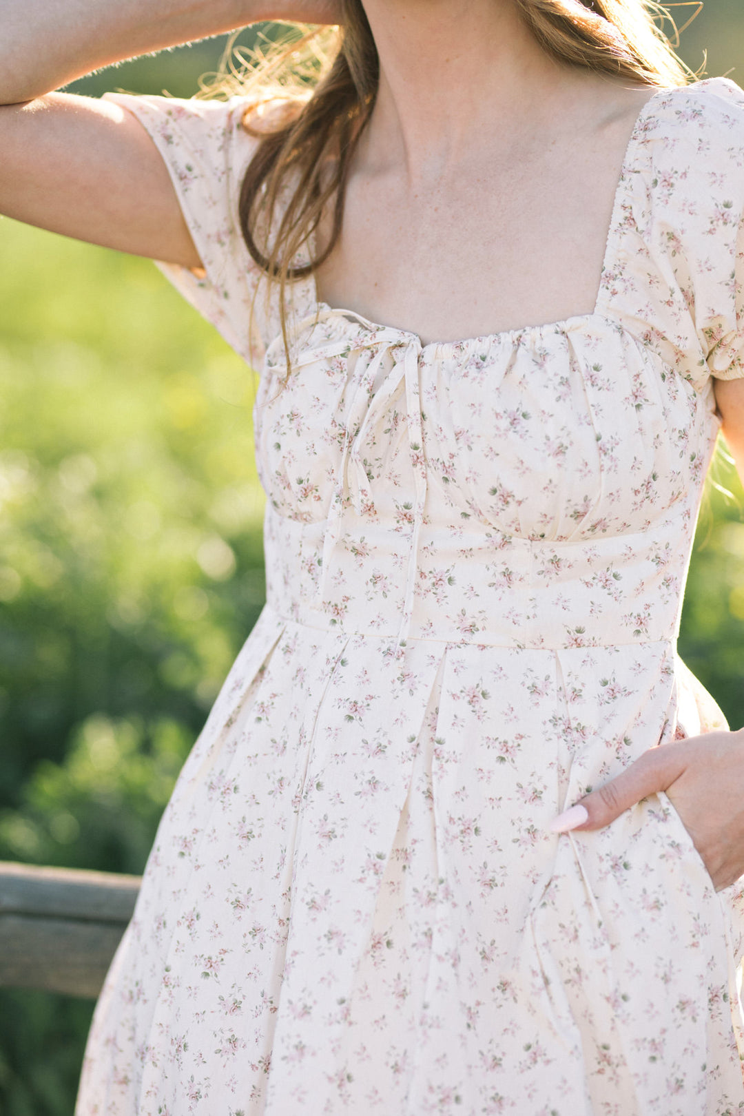 Fatima Floral Sweetheart Dress