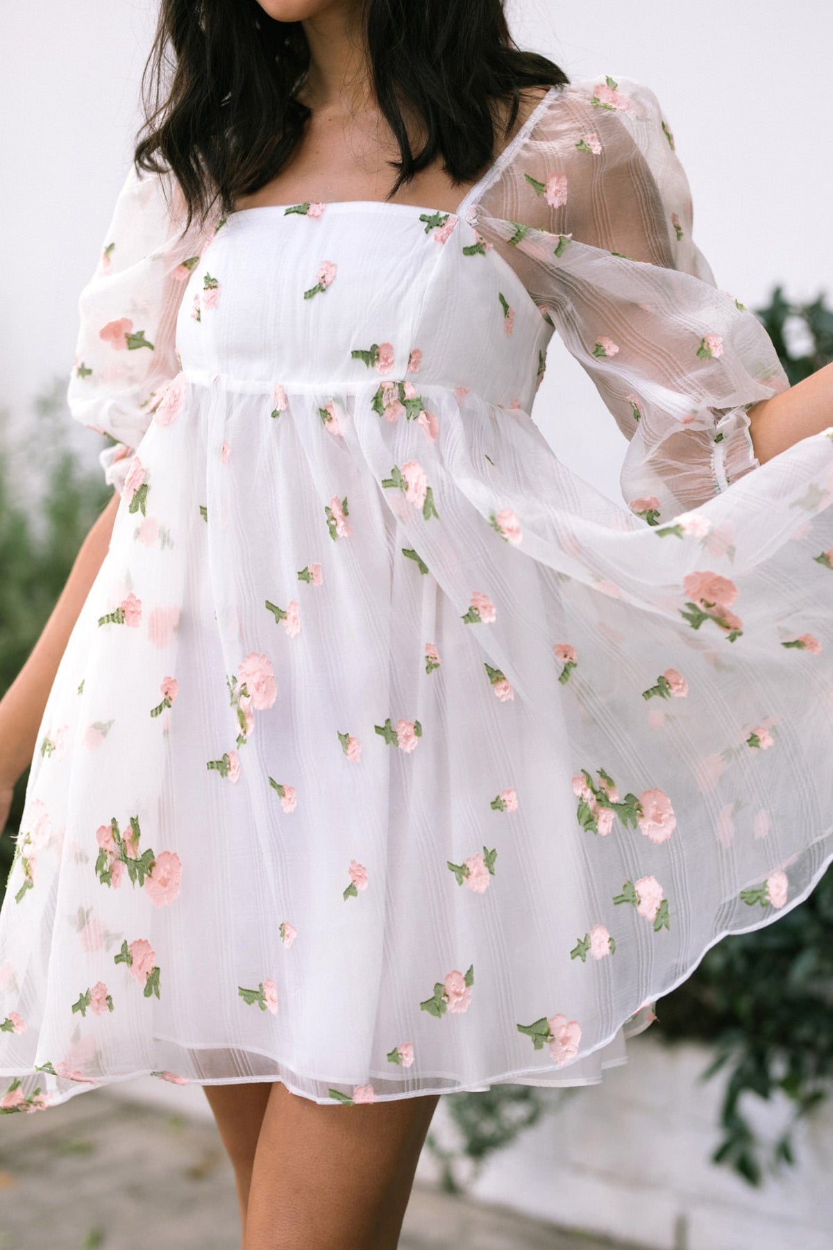 Aurora Babydoll Mini Dress - Morning Lavender Boutique Dresses Aurora Babydoll Mini Dress - Morning Lavender Boutique Dresses