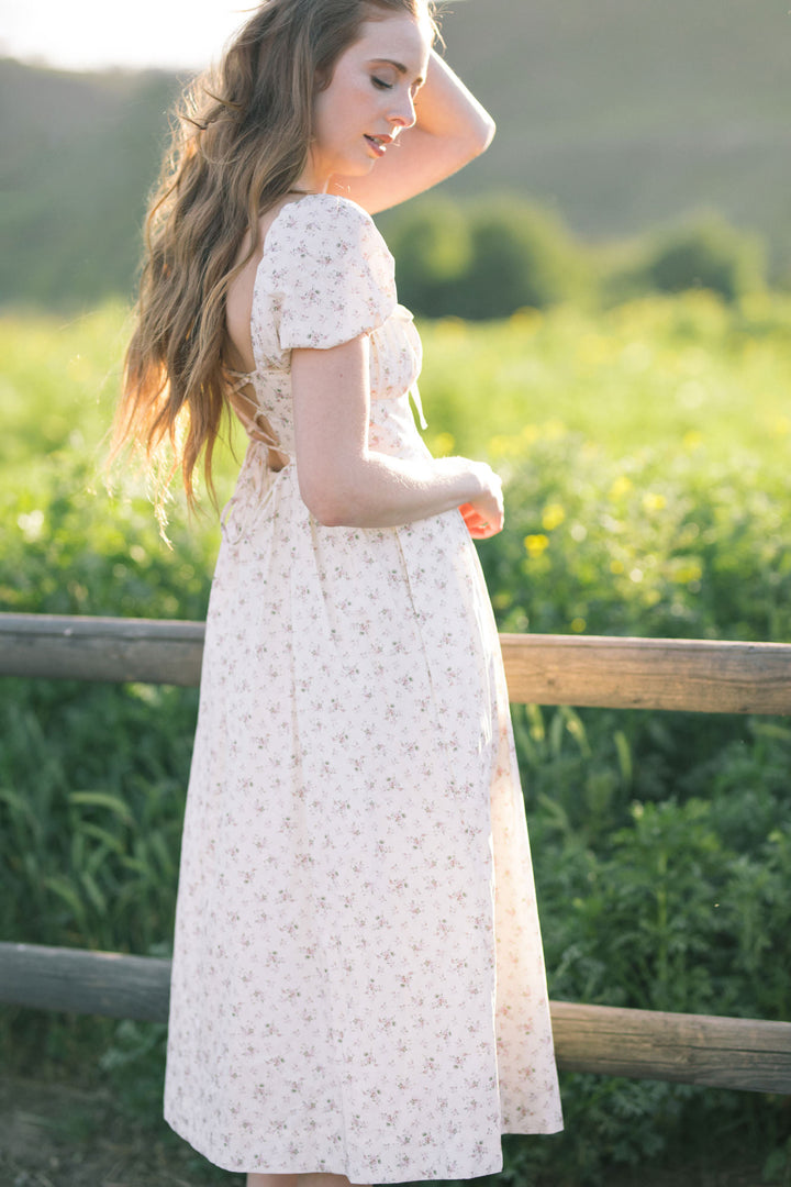 Fatima Floral Sweetheart Dress