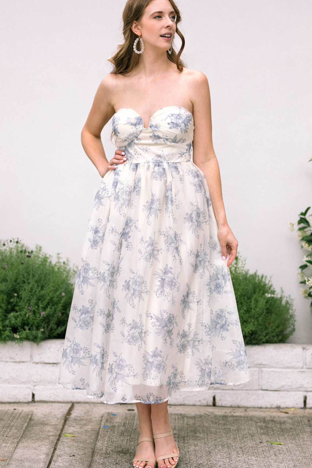 Harper Strapless Midi Dress