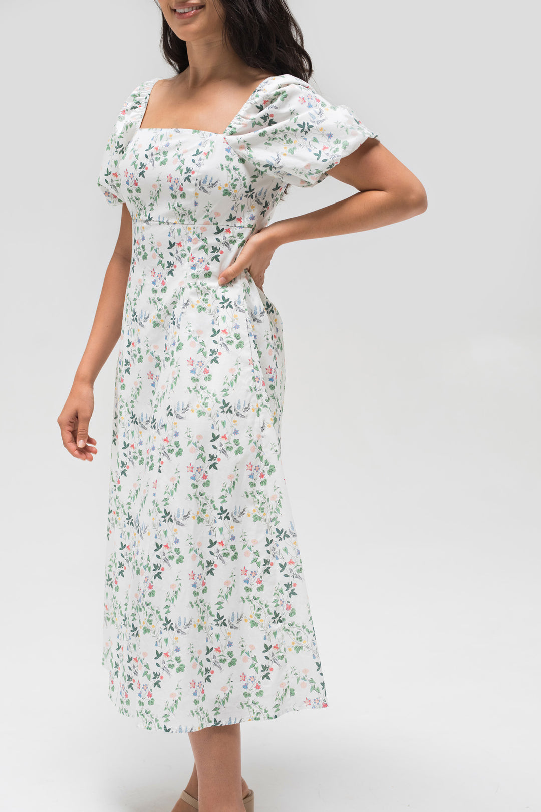 floral form fitting dress Sequin-Floral Long Prom Dress by Faviana