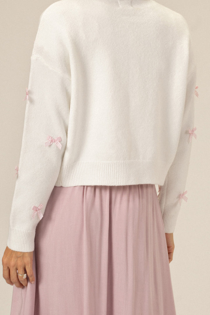 Odalis Bow Knit Cardigan