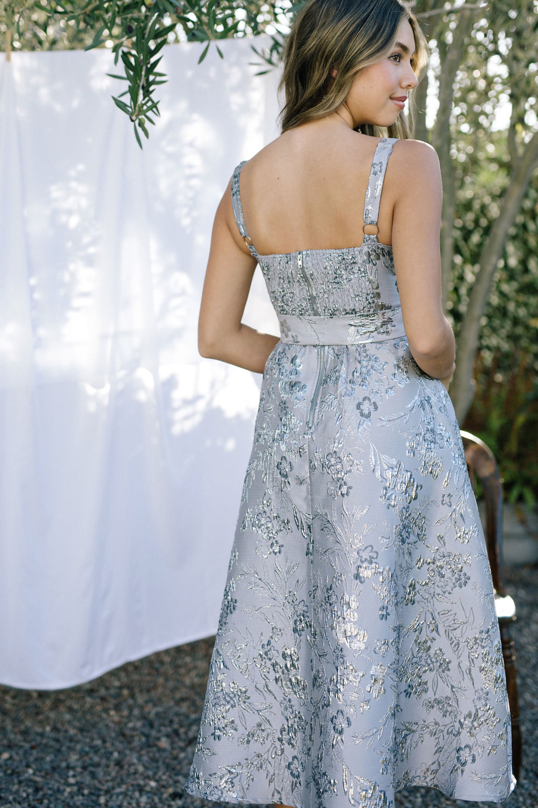 Melody Floral Midi Dress - Morning Lavender Boutique Dresses Mauve Green / Small by Morning Lavender Melody Floral Midi Dress - Morning Lavender Boutique Dresses Mauve Green / Small by Morning Lavender