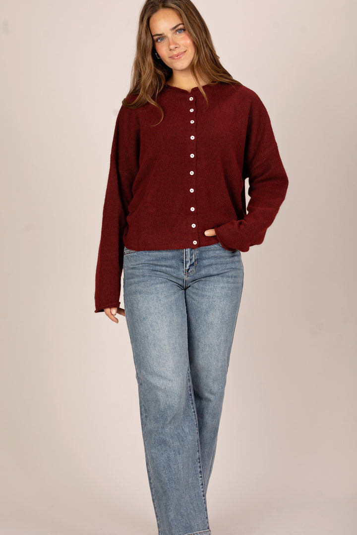 Tristen Buttoned Knit Cardigan