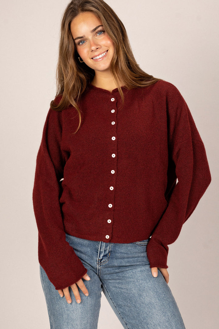 Tristen Buttoned Knit Cardigan