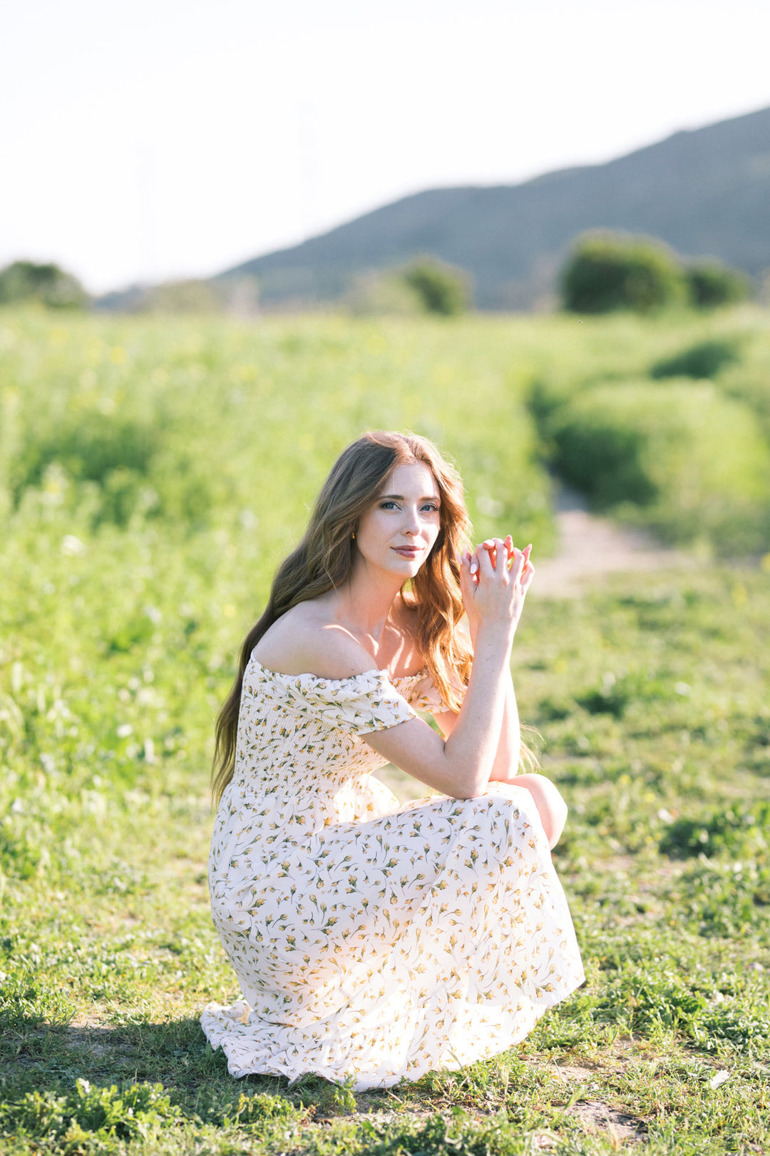 Clarissa Puff Sleeve Midi Dress