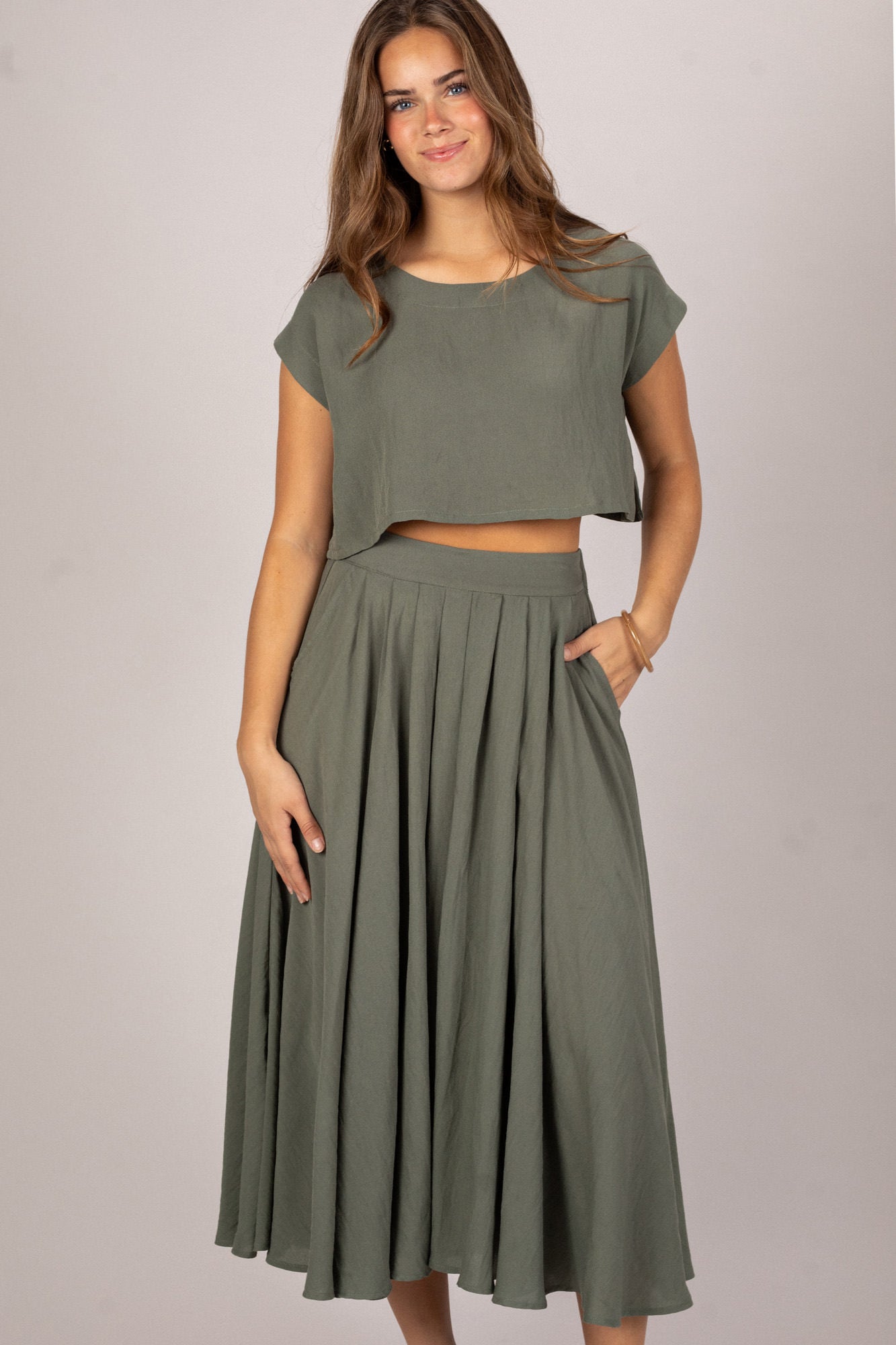 Two Piece Skirt Set - Noemi - Morning Lavender Online Boutique