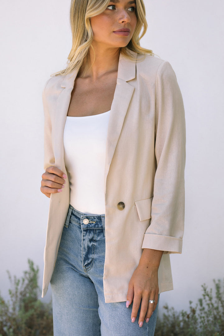 Maeve 3/4 Sleeve Blazer