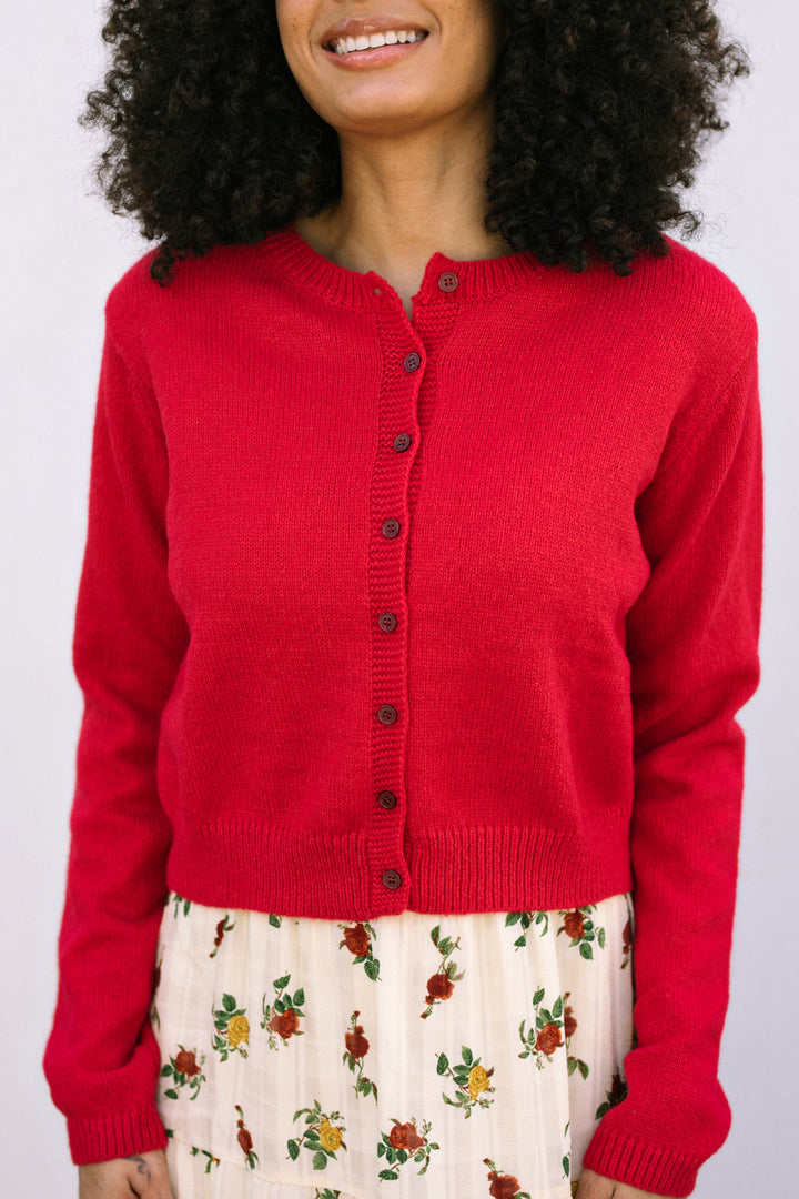 Julie Buttoned Knit Cardigan