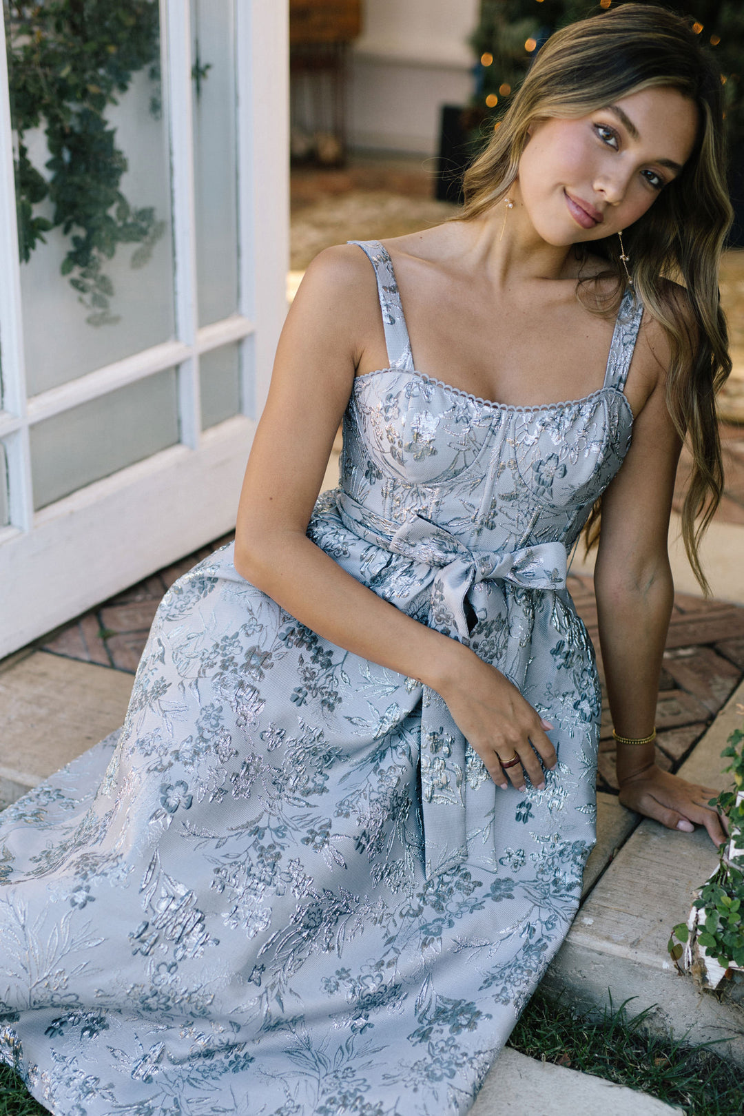 Melody Floral Midi Dress - Morning Lavender Boutique Dresses Mauve Green / Small by Morning Lavender Melody Floral Midi Dress - Morning Lavender Boutique Dresses Mauve Green / Small by Morning Lavender