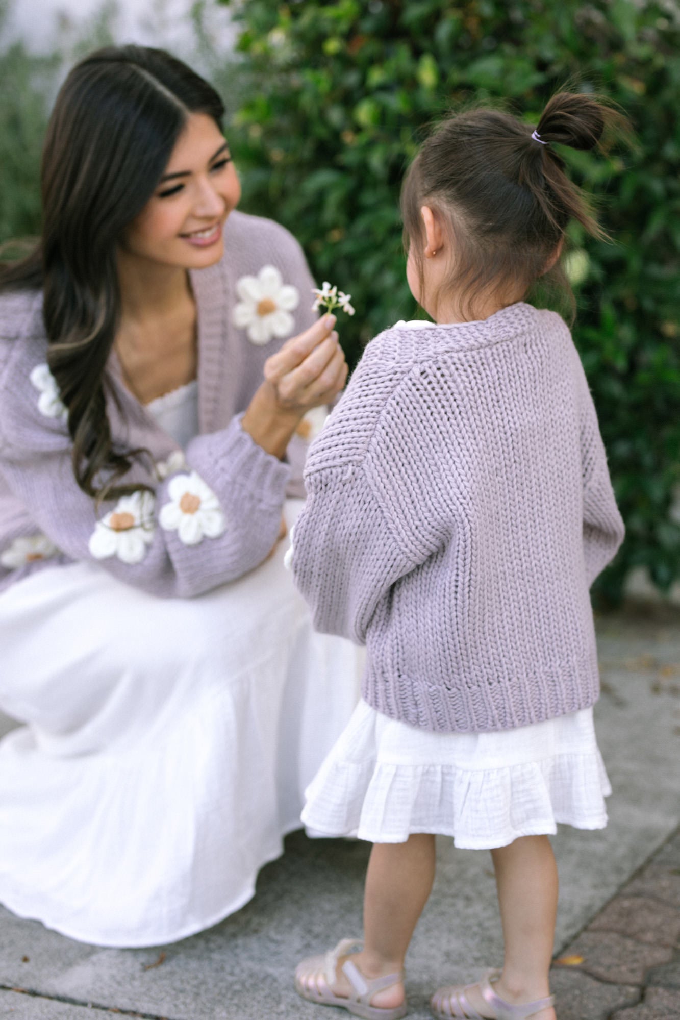 Mini Angela Floral Cardigan - Morning Lavender Boutique Kids