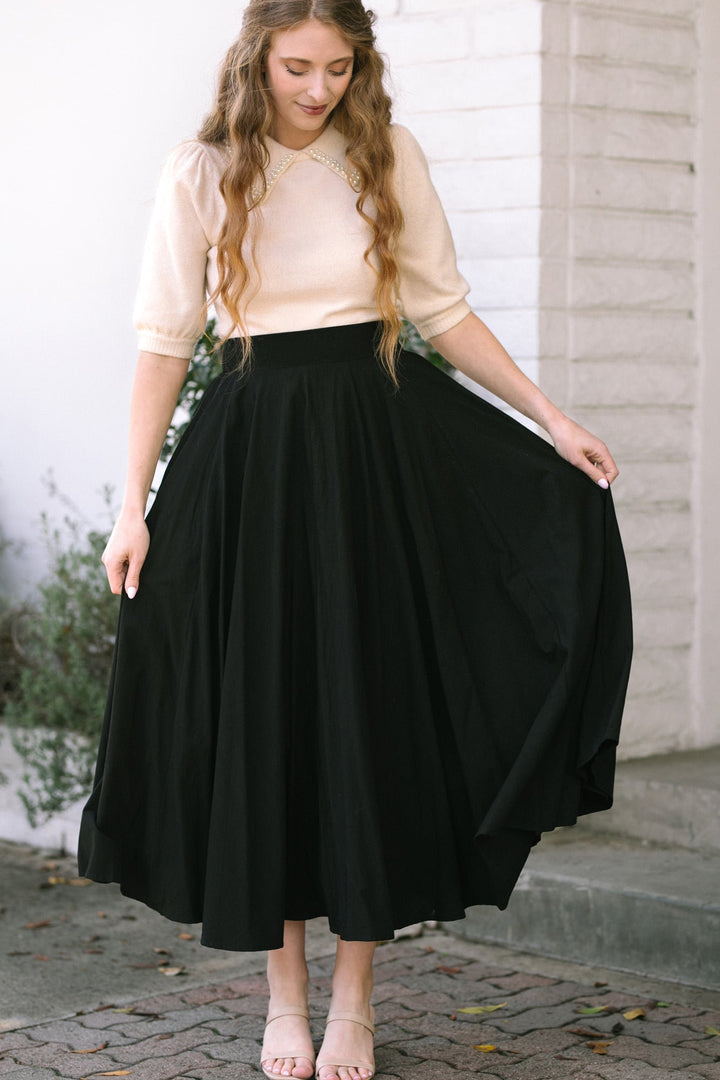 Joelle Solid Maxi Skirt