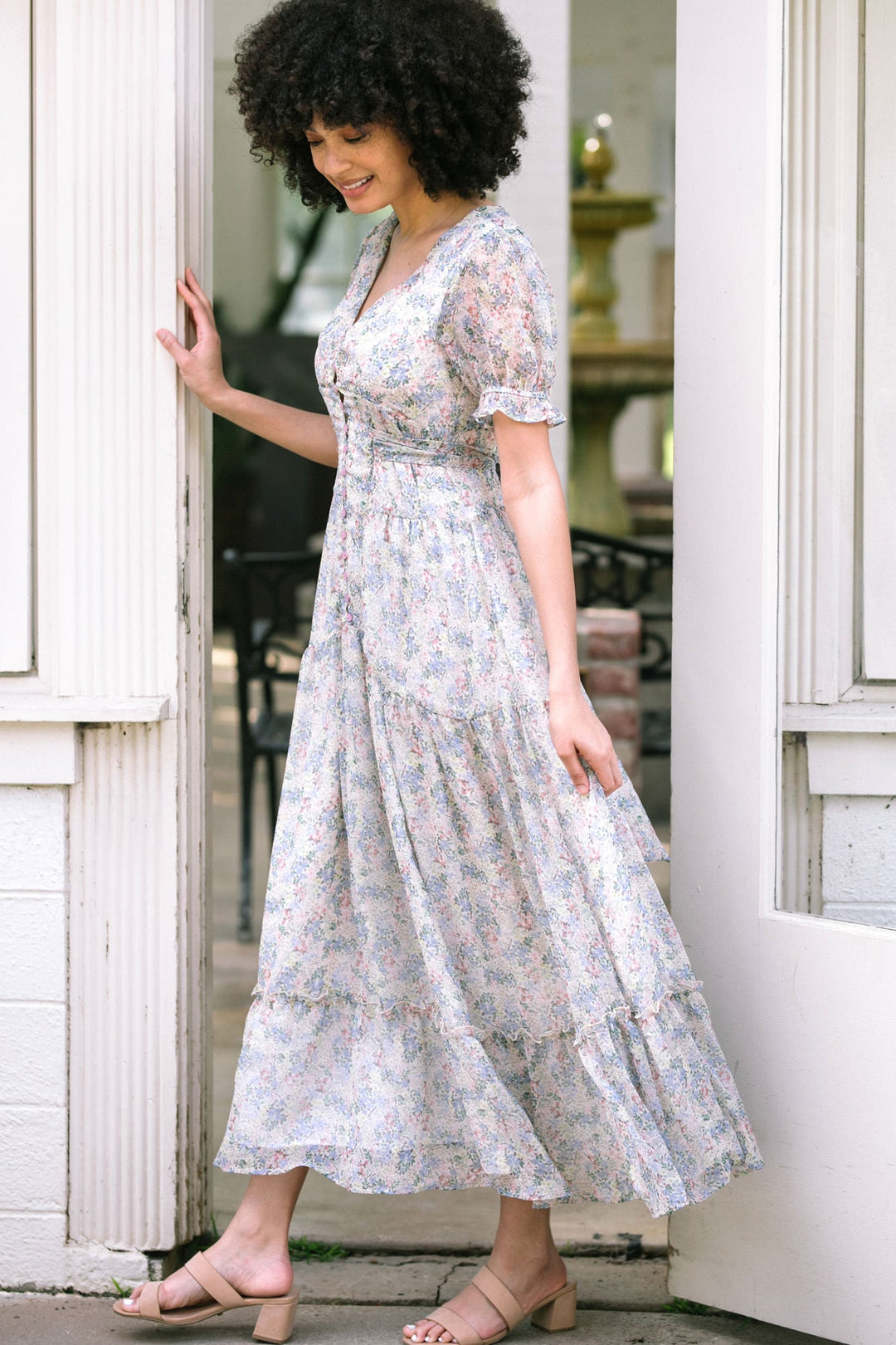 Annelise Buttoned Maxi Dress