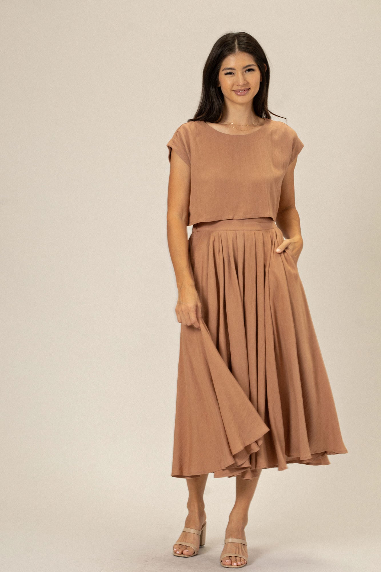 Two Piece Skirt Set - Noemi - Morning Lavender Online Boutique