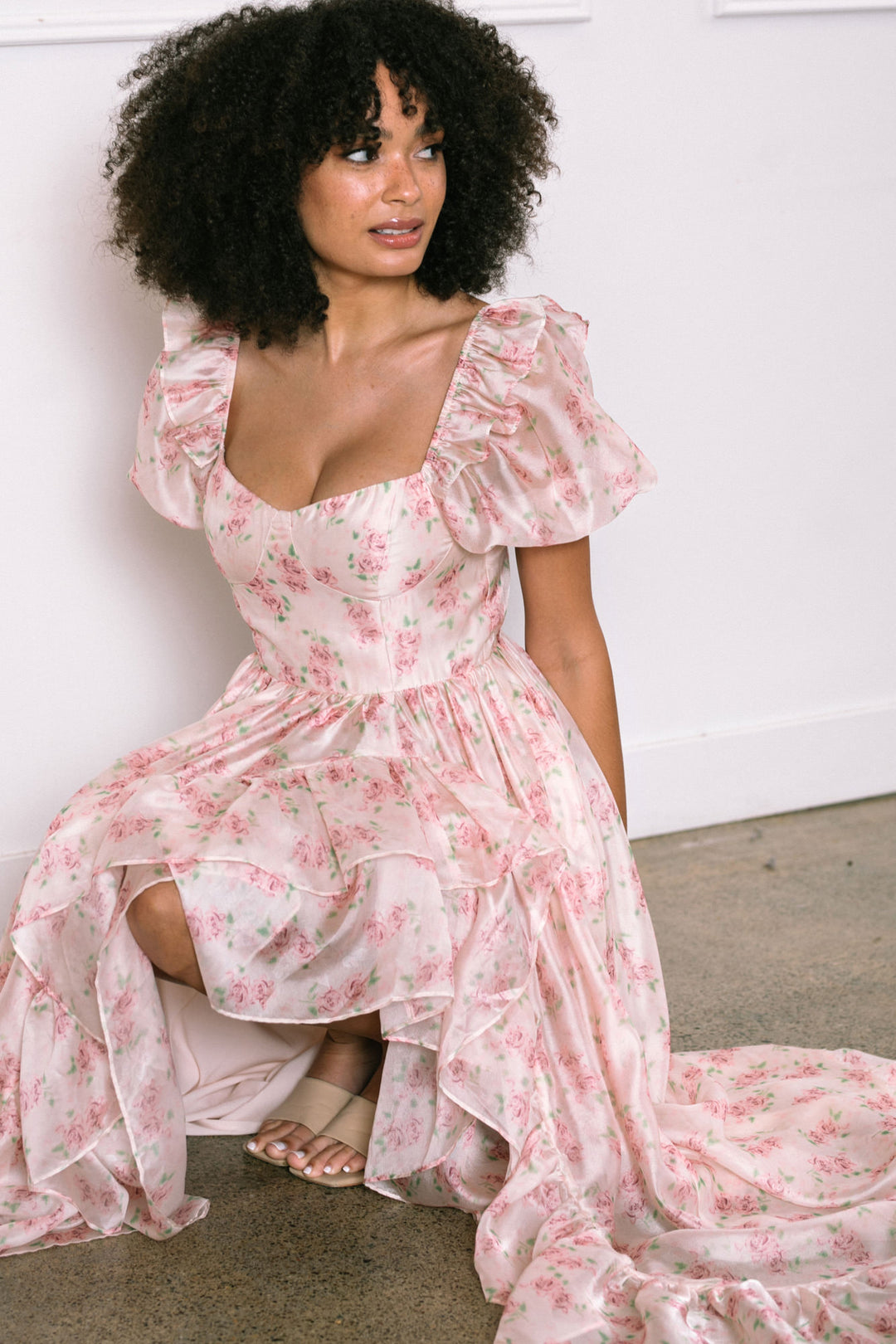 Giselle Ruffled Maxi Dress - Morning Lavender Boutique Dresses Giselle Ruffled Maxi Dress - Morning Lavender Boutique Dresses