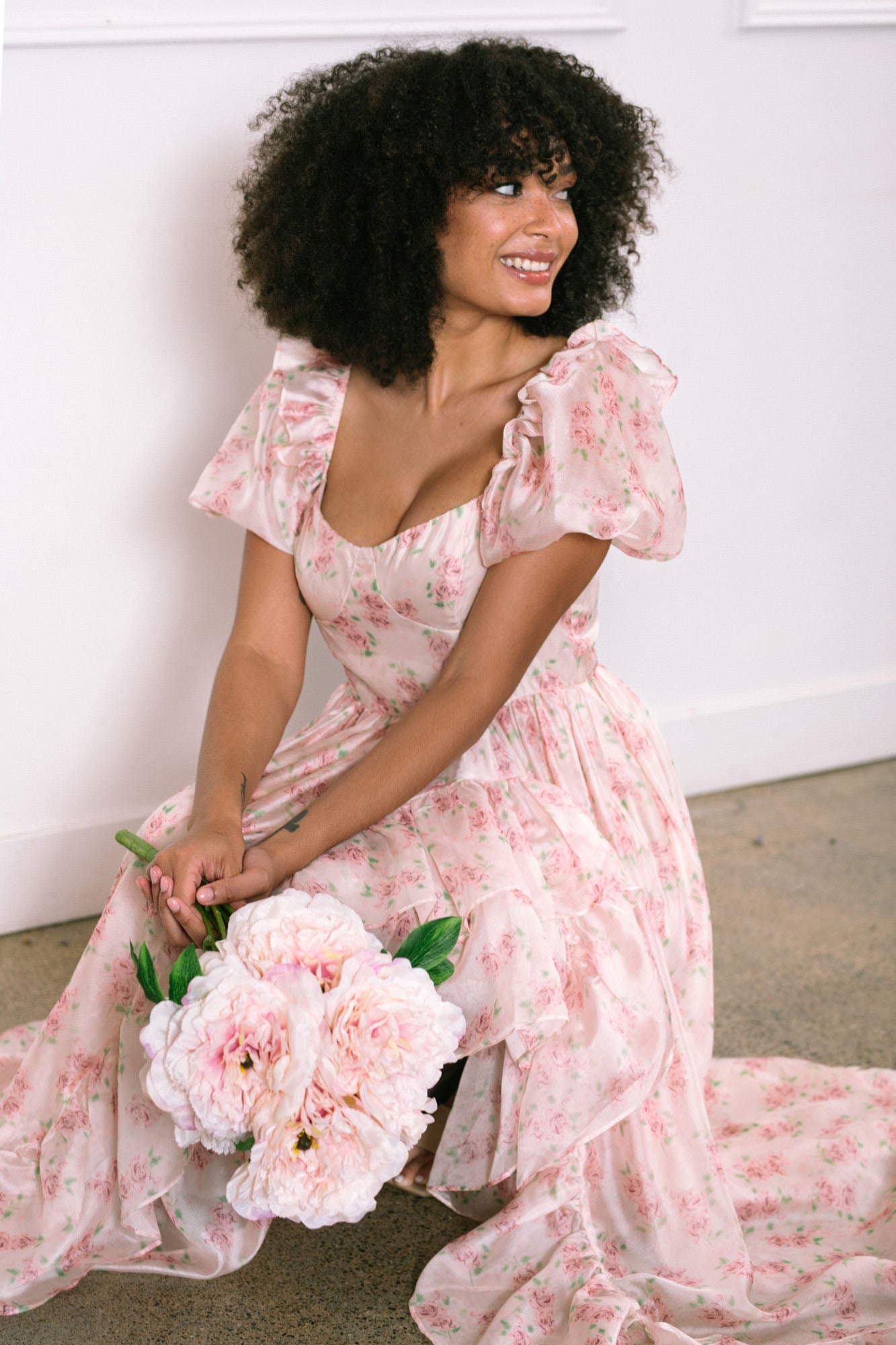 Giselle Ruffled Maxi Dress - Morning Lavender Boutique Dresses