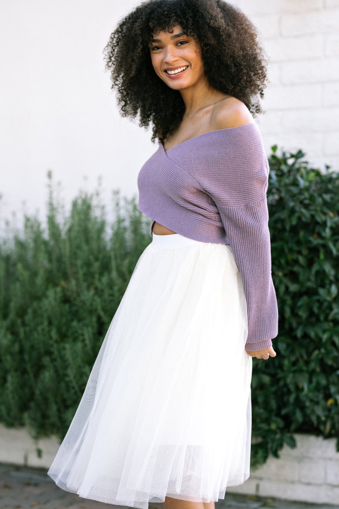 Rue Crossover Knit Sweater
